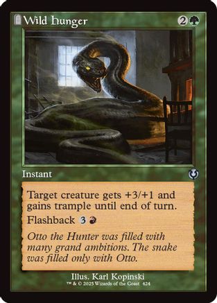 Wild Hunger (Retro Frame) (-424) - Innistrad Remastered Foil