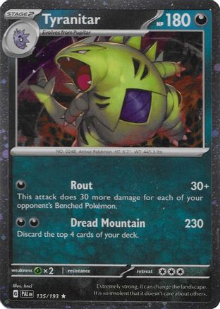 Tyranitar - 135/193 (Cosmo Foil) 135 - Miscellaneous Cards & Products Holofoil