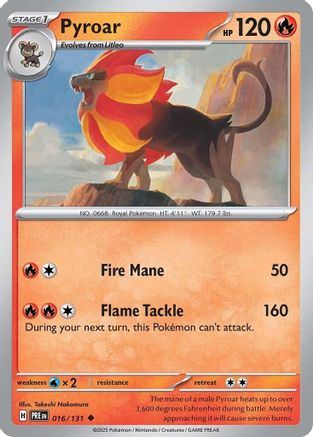 Pyroar - SV Prismatic Evolutions Reverse Holofoil