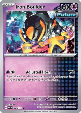 Iron Boulder 46 - SV Prismatic Evolutions Reverse Holofoil