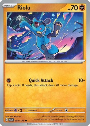 Riolu - SV Prismatic Evolutions Reverse Holofoil