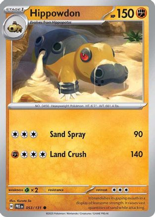 Hippowdon - SV Prismatic Evolutions