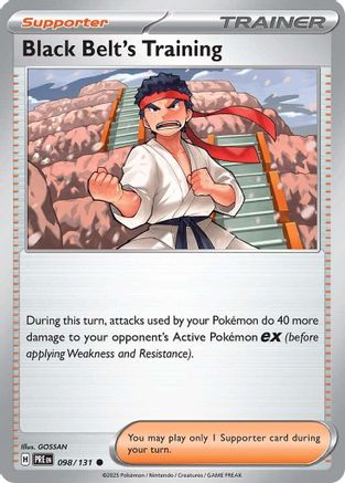 Black Belt's Training - 098/131 - SV Prismatic Evolutions Reverse Holofoil