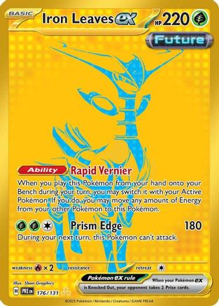 Iron Leaves ex 176 - SV Prismatic Evolutions Holofoil