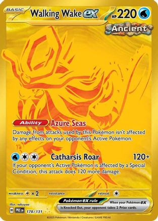 Walking Wake ex 178 - SV Prismatic Evolutions Holofoil