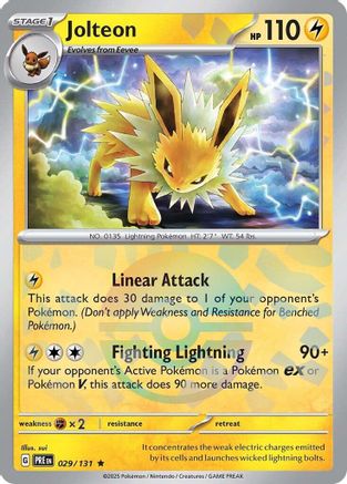 Jolteon (Poke Ball Pattern) 29 - SV Prismatic Evolutions Holofoil