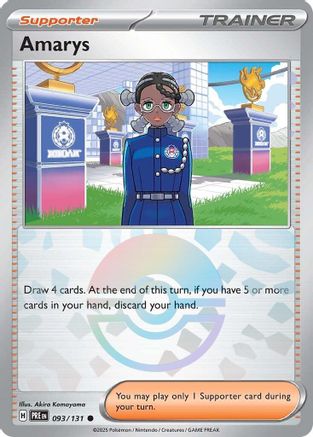 Amarys - 093/131 (Poke Ball Pattern) 93 - SV Prismatic Evolutions Holofoil
