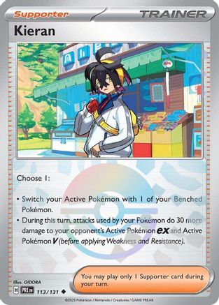 Kieran - 113/131 (Poke Ball Pattern) 113 - SV Prismatic Evolutions Holofoil