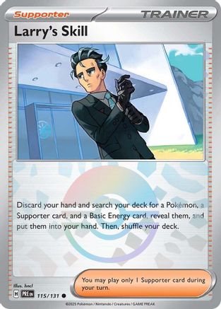 Larry's Skill - 115/131 (Poke Ball Pattern) 115 - SV Prismatic Evolutions Holofoil