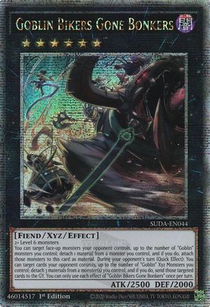Goblin Bikers Gone Bonkers (Quarter Century Secret Rare) (SUDA-EN044) - Supreme Darkness 1st Edition