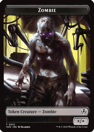 Zombie (0011) // Zombie (0012) Double-Sided Token (-11 // 12) - Innistrad Remastered Foil