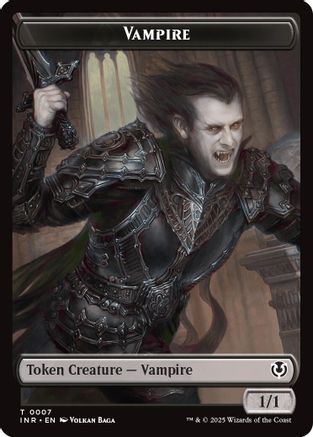Vampire (0007) // Vampire (0008) Double-Sided Token (-7 // 8) - Innistrad Remastered Foil