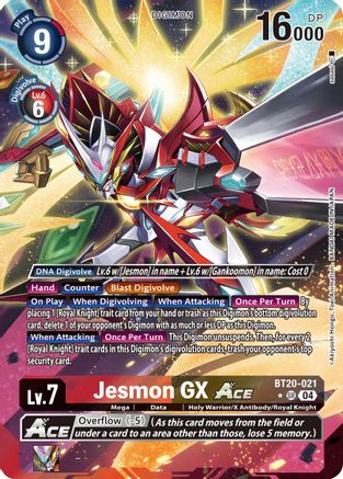 Jesmon GX ACE (Alternate Art) (BT20-021) - Release Special Booster 2.5 Foil