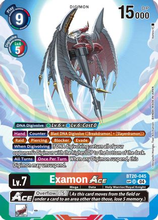 Examon ACE (Textured) (BT20-045) - Release Special Booster 2.5 Foil