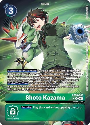 Shoto Kazama (Alternate Art) (BT20-085) - Release Special Booster 2.5 Foil