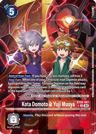 Kota Domoto & Yuji Musya (Alternate Art) (BT20-087) - Release Special Booster 2.5 Foil
