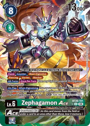 Zephagamon ACE (Alternate Art) (BT20-101) - Release Special Booster 2.5 Foil