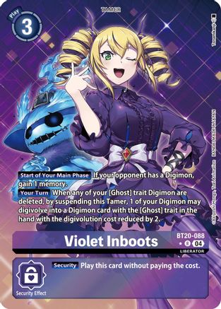 Violet Inboots - BT20-088 (Alternate Art) (BT20-088) - Release Special Booster 2.5 Foil