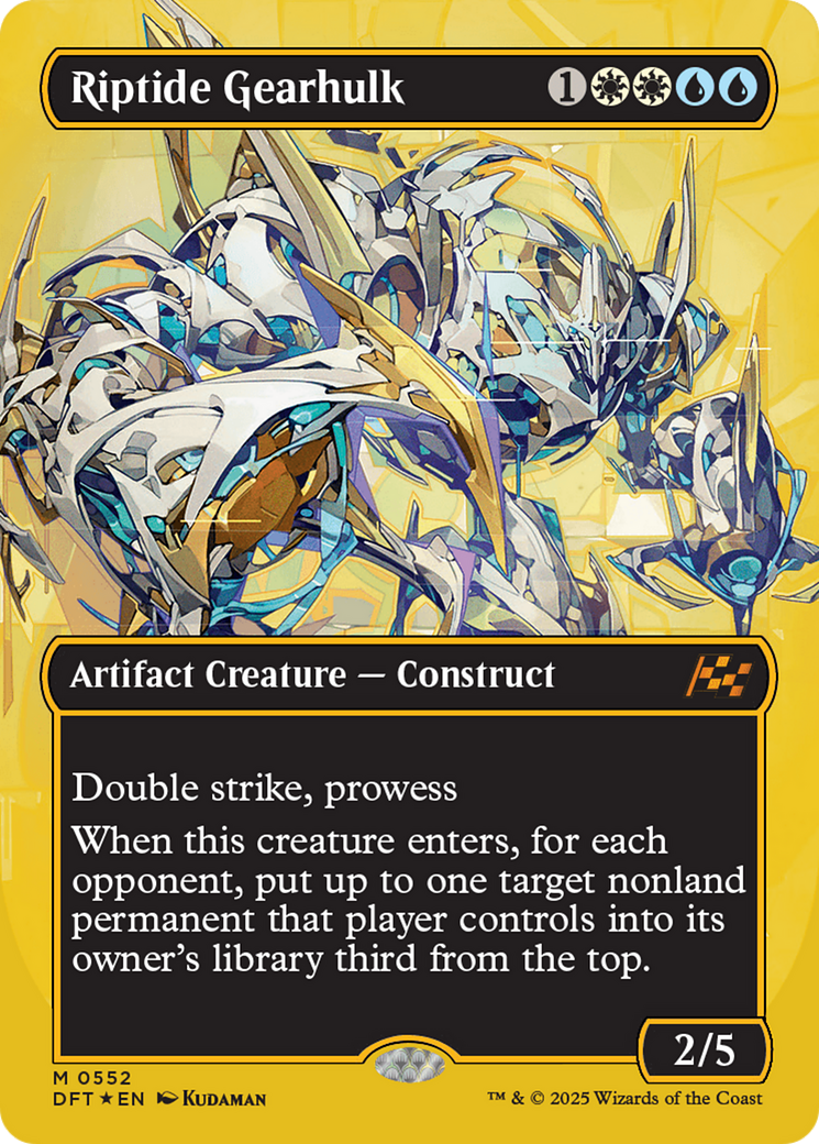 Riptide Gearhulk (Borderless) (First-Place Foil) (DFT-552) - Aetherdrift Foil