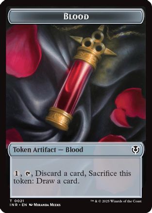 Blood // Vampire (0007) Double-Sided Token (-21 // 7) - Innistrad Remastered