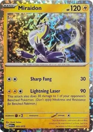 Miraidon 3 - McDonalds Promos 2024 Holofoil