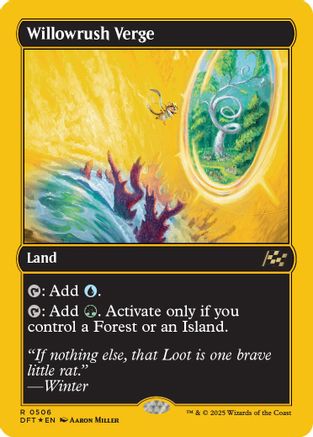 Willowrush Verge (First-Place Foil) (DFT-506) - Aetherdrift Foil