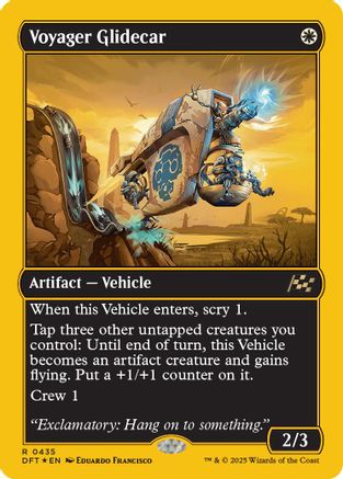 Voyager Glidecar (First-Place Foil) (DFT-435) - Aetherdrift Foil