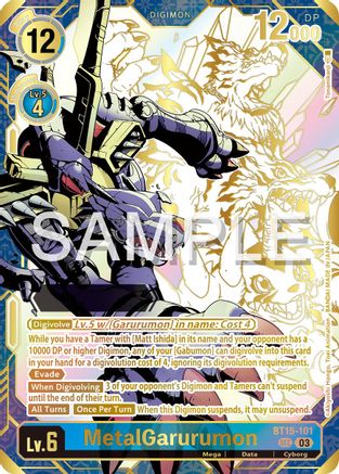 MetalGarurumon (Rare Pull) (BT15-101) - Release Special Booster 2.5 Foil