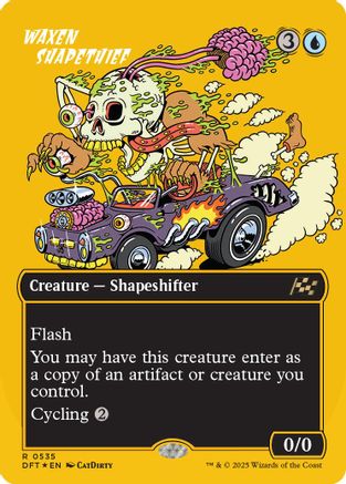 Waxen Shapethief (Borderless) (First-Place Foil) (DFT-535) - Aetherdrift Foil