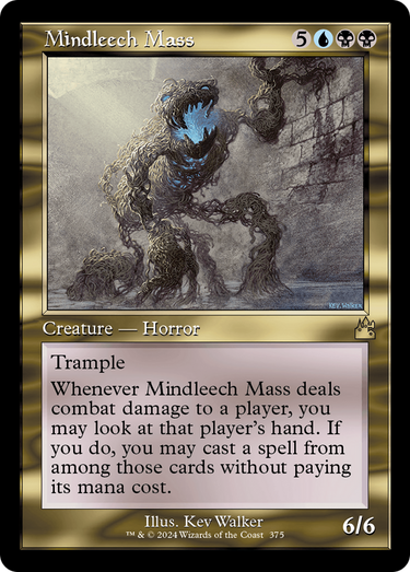 Mindleech Mass (Retro Frame) (RVR-375) - Ravnica Remastered Foil