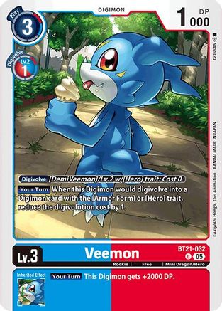 Veemon (BT21-032) - World Convergence