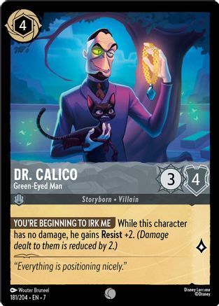 Dr. Calico - Green-Eyed Man (181/204) - Archazias Island Cold Foil