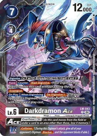 Darkdramon ACE (Limited Card Pack) (LM-043) - World Convergence Foil