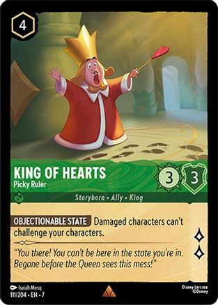 King of Hearts - Picky Ruler (111/204) - Archazias Island Cold Foil