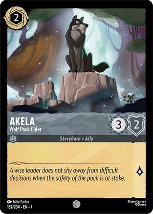 Akela - Wolf Pack Elder (182/204) - Archazias Island Cold Foil