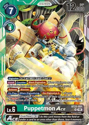 Puppetmon ACE (BT21-051) - World Convergence Foil