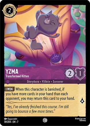 Yzma - Transformed Kitten (59/204) - Archazias Island Cold Foil