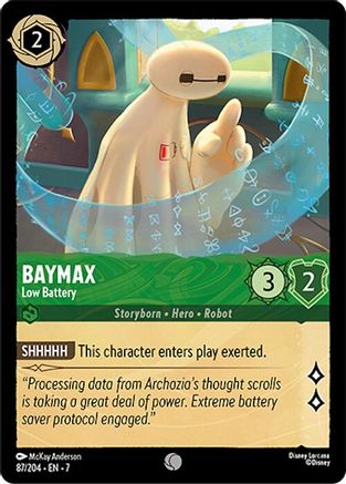 Baymax - Low Battery (87/204) - Archazias Island Cold Foil