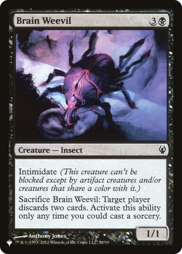 Brain Weevil (LIST-58/90) - The List