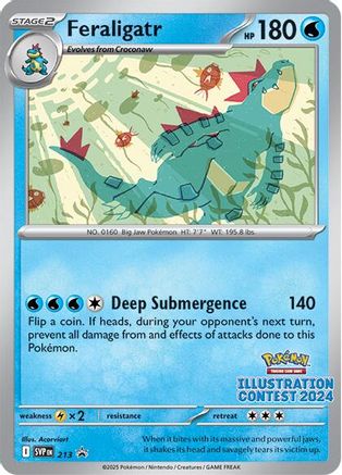 Feraligatr - 213 (Illustration Contest 2024) 213 - SV Scarlet & Violet Promo Cards