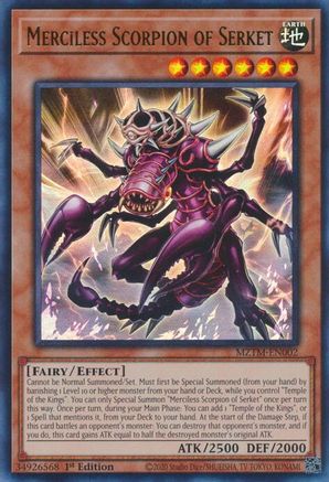 Merciless Scorpion of Serket (MZTM-EN002) - Maze of the Master 1st Edition