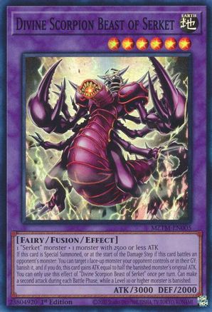 Divine Scorpion Beast of Serket (MZTM-EN005) - Maze of the Master 1st Edition