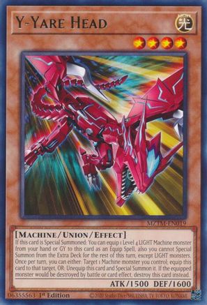 Y-Yare Head (MZTM-EN019) - Maze of the Master 1st Edition