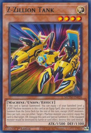 Z-Zillion Tank (MZTM-EN020) - Maze of the Master 1st Edition