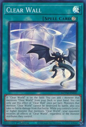 Clear Wall (MZTM-EN041) - Maze of the Master 1st Edition