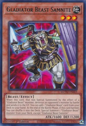 Gladiator Beast Samnite (MZTM-EN069) - Maze of the Master 1st Edition