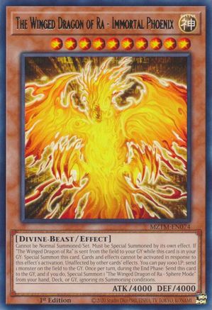 The Winged Dragon of Ra - Immortal Phoenix (MZTM-EN074) - Maze of the Master 1st Edition