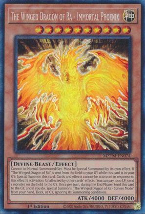 The Winged Dragon of Ra - Immortal Phoenix (Collector's Rare) (MZTM-EN074) - Maze of the Master 1st Edition
