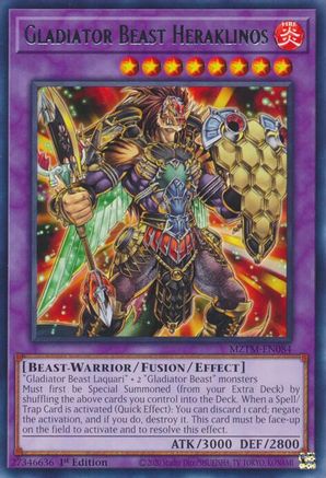 Gladiator Beast Heraklinos (MZTM-EN084) - Maze of the Master 1st Edition