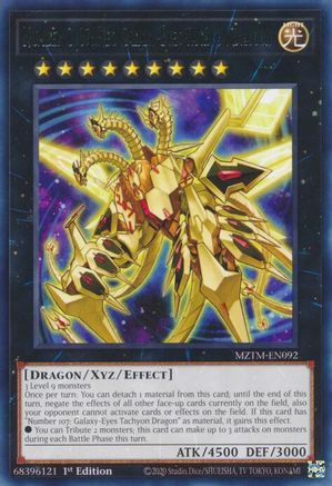 Number C107: Neo Galaxy-Eyes Tachyon Dragon (MZTM-EN092) - Maze of the Master 1st Edition